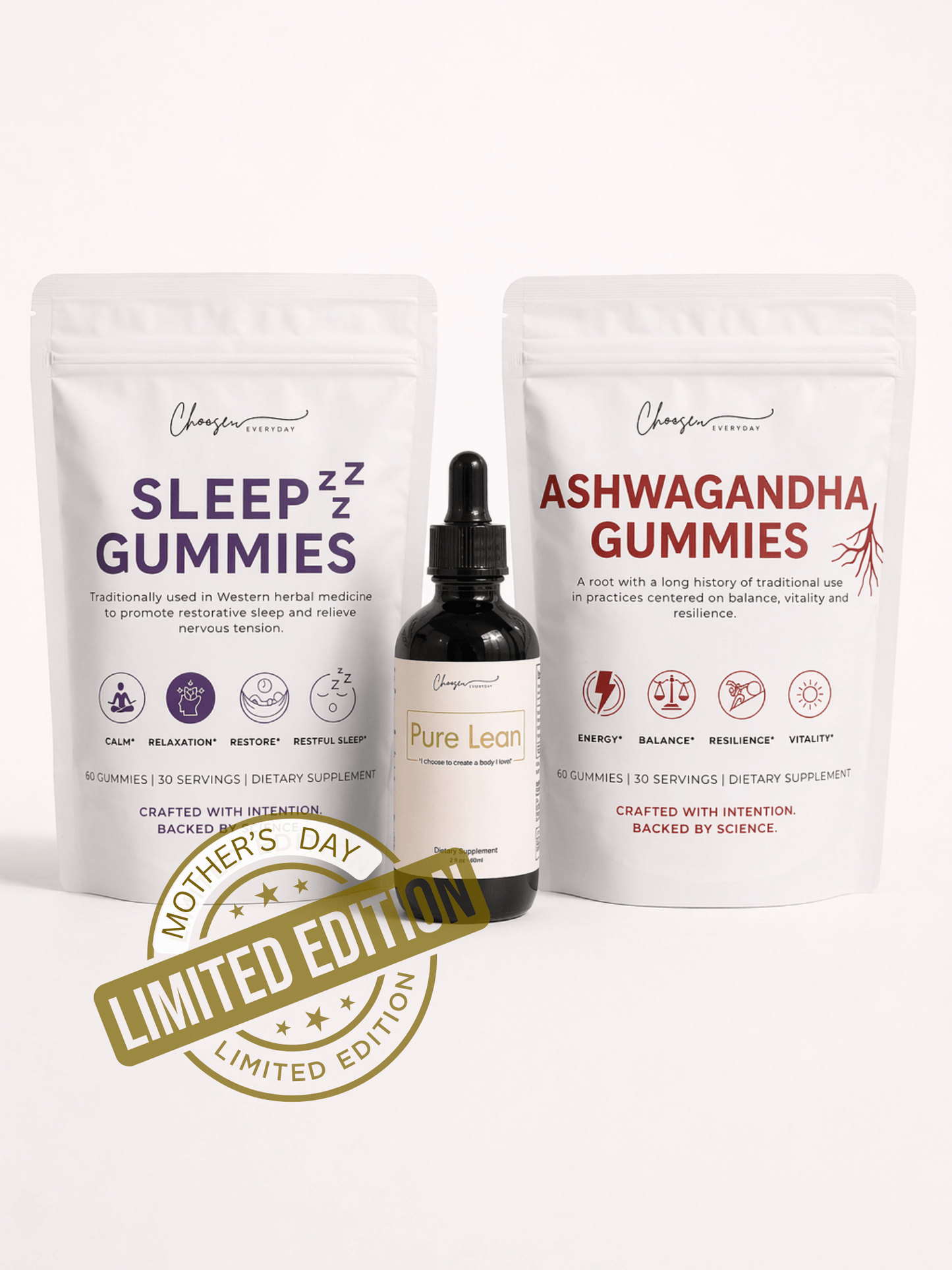 Calm Cravings + Stress Less + Sleep Deep