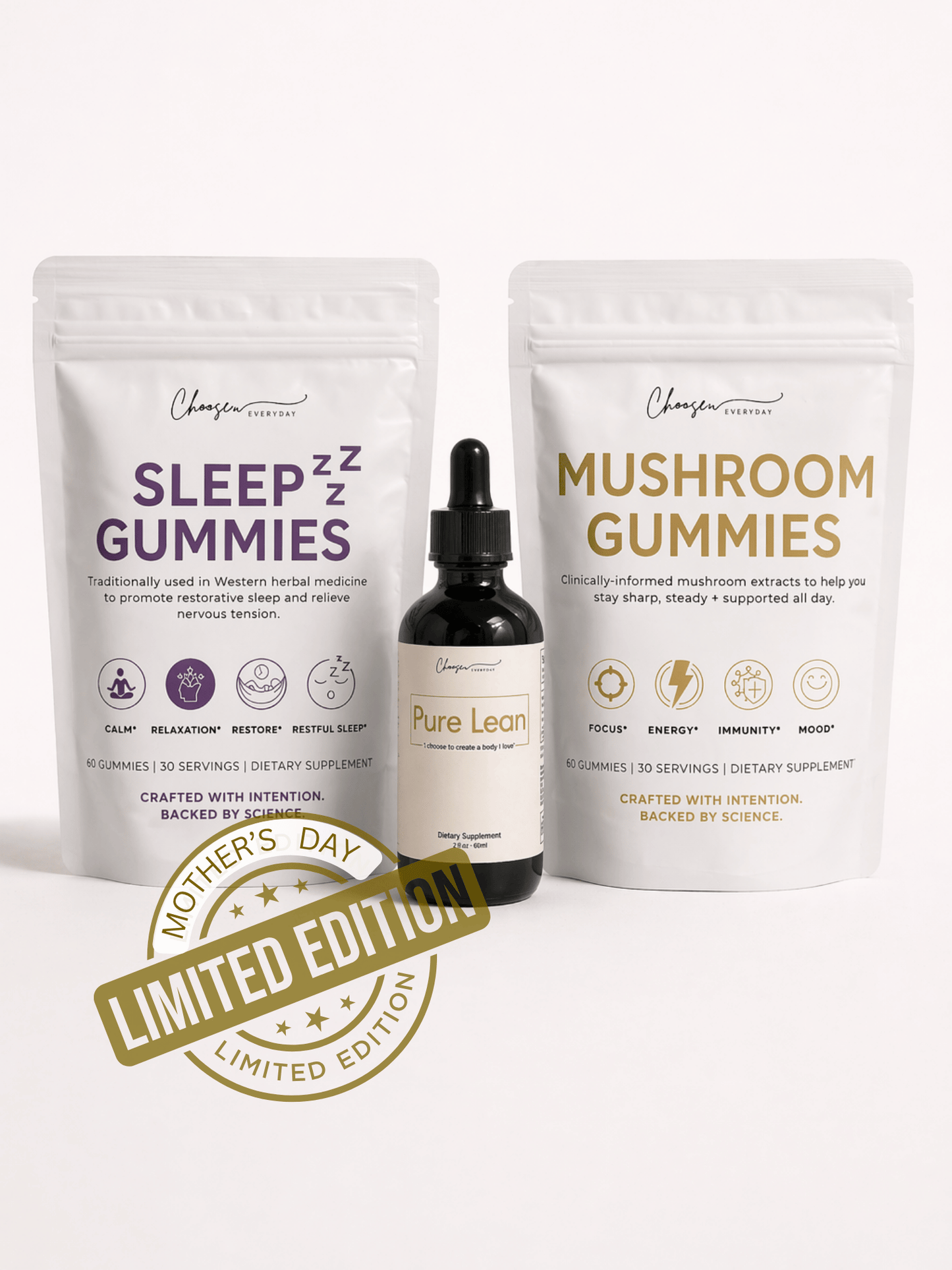 Calm Cravings + Deeper Sleep + Clear Mind