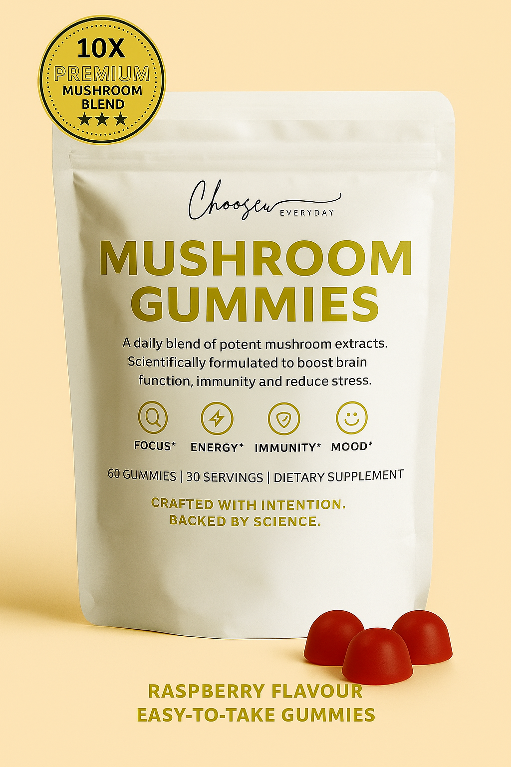 10X Premium Mushroom Gummies